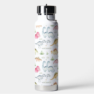 Süßes Rosa-Dinosaurier-Muster Mädchen T Rex Dino-F Trinkflasche