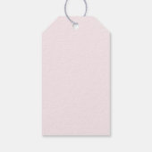 Süßes Rosa Einhorn Geburtstag Geschenkanhänger (Rückseite)
