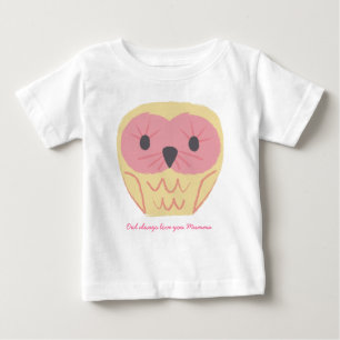 Süßes Rosa-Eulen-Baby-Strampler-Geschenk Baby-Part Baby T-shirt