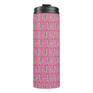 Süßes rosa Fischmuster Thermosbecher