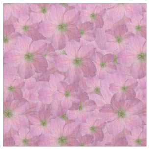 Süßes rosa Garten-Blumen-Muster Stoff