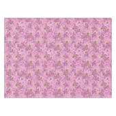Süßes rosa Garten-Blumen-Muster Tischdecke (Vorderseite (Horizontal))