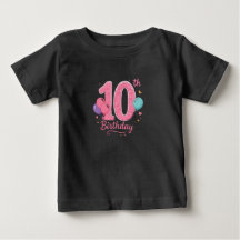 Süßes rosa Geburtstags-Nummern-Shirt für Mädchen u