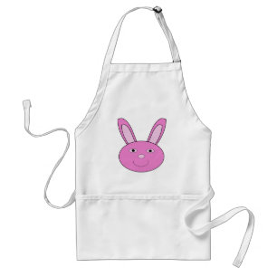 Süßes rosa girly Hasengesicht Frühling Ostern Schürze