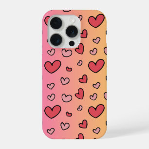 süßes rosa Herz iPhone 15 Pro Hülle. Hülle