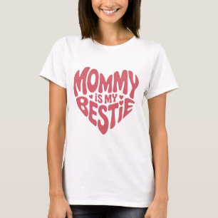Süßes Rosa Herz Mami ist meine beste Freundin T-Shirt