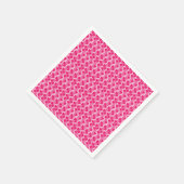 Süßes Rosa-Herzen-Muster Serviette (Ecke)