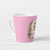 Süßes rosa Igel-Herz-Tier Milchtasse (Linke Ecke)