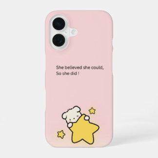Süßes rosa iPhone 16 Cover – Motivierend Hülle