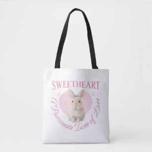Süßes Rosa Kaninchen Tasche
