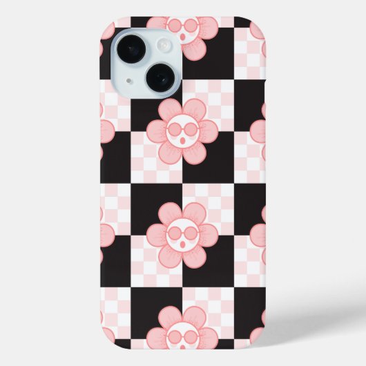 Süßes Rosa Karo Case-Mate iPhone Hülle (Rückseite)