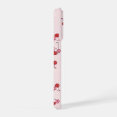 Süßes rosa Kirschfruchtmuster iPhone Hülle (Rechte Seite)