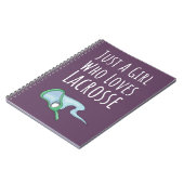 Süßes Rosa-Lacrosse-Geschenk für Baby-Mädchen Kind Notizblock (Linke Seite)