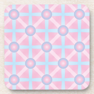 Süßes Rosa, Lila und Hellblau-Muster Untersetzer