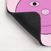 Süßes rosa Mädchen-Hasen-Gesicht Frühling Ostern Mousepad (Ecke)