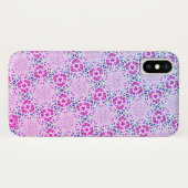 *~* Süßes Rosa Muster Einzigartiges iPhone Case X (Rückseite (Horizontal))