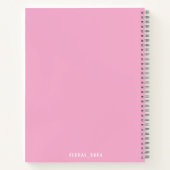 Süßes rosa Notizbuch (Rückseite)