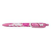 Süßes rosa Paisley-Monogramm Kugelschreiber (Unterseite)