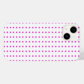 Süßes rosa Punkte iPhone 14 Case (Rückseite (Horizontal))