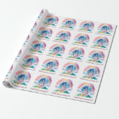 Süßes Rosa-Schloss Mädchen Märchen-Geburtstag Geschenkpapier (Ungerollt)