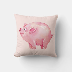 Süßes rosa Schwein Geschenk Landwirt Bauernhof Sch Kissen