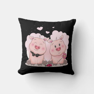 Süßes Rosa Schwein Geschenk Landwirt Bauernhof Sch Kissen