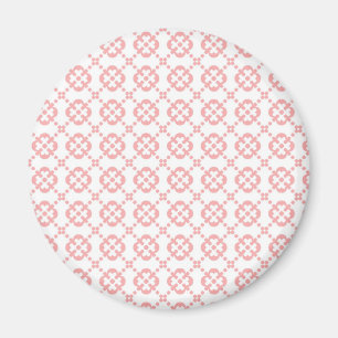 Süßes Rosa und Weißes Mädchen-Muster Magnet