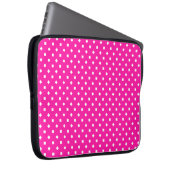 Süßes, rosa und weißes Notebook-Sieb Laptopschutzhülle (Vorne Rechts)