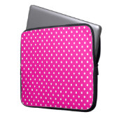 Süßes, rosa und weißes Notebook-Sieb Laptopschutzhülle (Vorderseite Links)