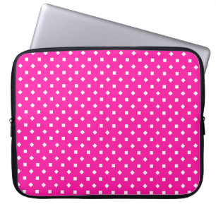Süßes, rosa und weißes Notebook-Sieb Laptopschutzhülle