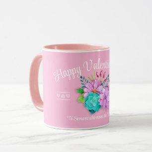 süßes rosa Valentinstaggeschenk Tasse