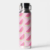 Süßes rosa Wassermelonenmuster Trinkflasche (Rückseite)