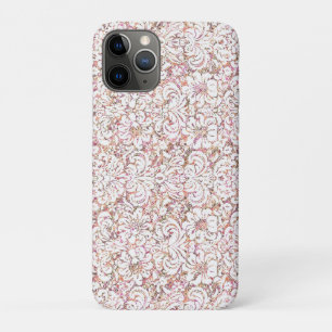 Süßes rosa weißes vintage Blumenmuster Case-Mate iPhone Hülle