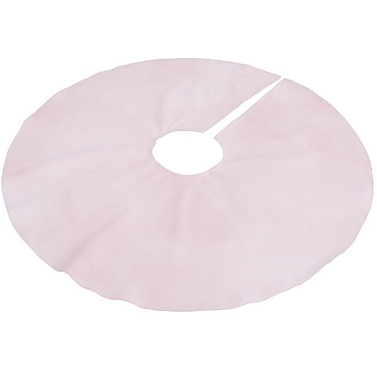 Süßes Rosafarbenes Weihnachten Polyester Weihnachtsbaumdecke (Schrägansicht)