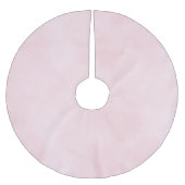 Süßes Rosafarbenes Weihnachten Polyester Weihnachtsbaumdecke (Vorderseite)