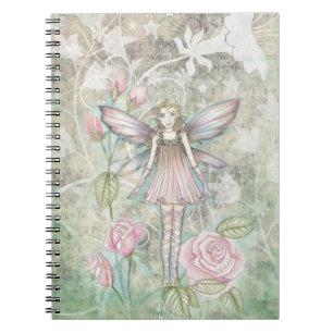 Süßes Rosen-Feennotebook Notizblock