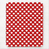Süßes rotes Herz-Muster – Romantischer Liebeshinte Mousepad (Vorne)