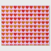 Süßes rotes Herzen-Muster Geschenkpapier (Flach)
