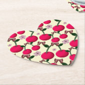 Süßes rotes Kirschenmuster Untersetzer (angewinkelt)