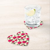 Süßes rotes Kirschenmuster Untersetzer (Vor Ort)