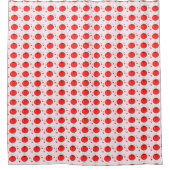 Süßes rotes Tomatenmuster Duschvorhang (Vorderseite)