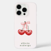 Süßes rotes und rosa Kirschherz-Schleifchen Case-Mate iPhone Hülle (Rückseite)