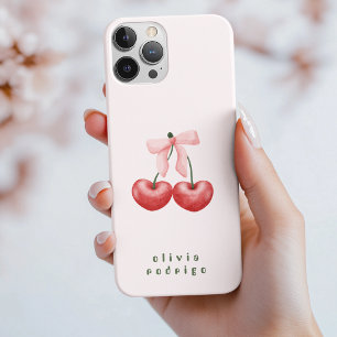 Süßes rotes und rosa Kirschherz-Schleifchen  iPhone 16 Pro Hülle