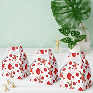 Süßes rotes Weihnachtsrentier Geschenkschachtel