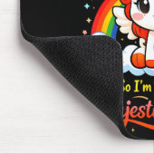 Süßes rothaariges Einhorn Ginger Pride Rothaarige Mousepad (Ecke)