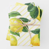 Süßes rustikales Land AquarellZitrusfrüchte Geschenkpapier Set (Beispiel)