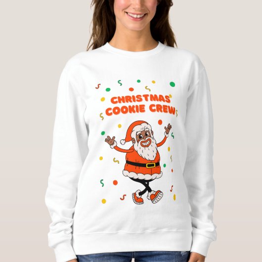 Süßes Santa Claus Kekse Backen Sweatshirt (Vorderseite)
