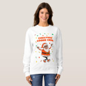 Süßes Santa Claus Kekse Backen Sweatshirt (Vorne ganz)