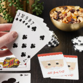 Süßes Santa-Gesicht Deck Spielkarten (In Situ)