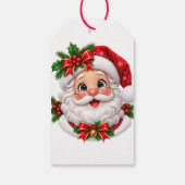Süßes Santa-Gesicht Geschenkanhänger (Rückseite)